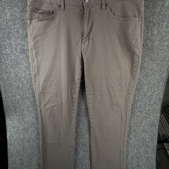 Peter Millar Pants Men Gray Size 35 Golf Cotton Modal Spandex Stretch Active - Picture 1 of 16